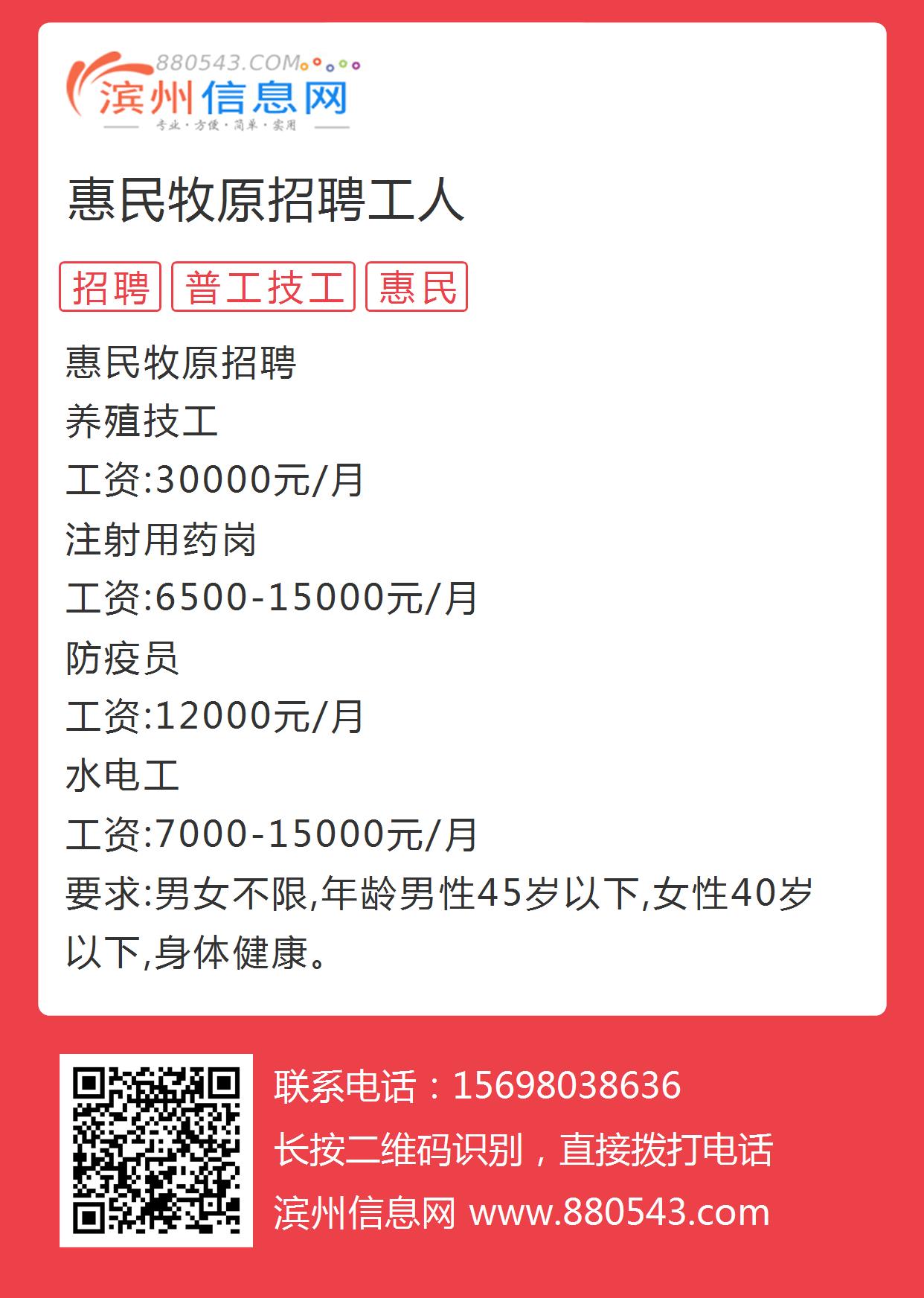 惠民最新招聘信息发布